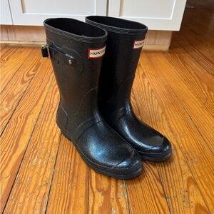 Hunter Rain Boots - Blue Glitter